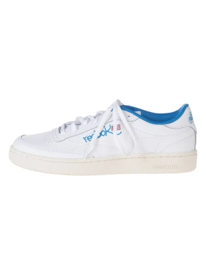 Reebok Skórzane sneakersy "Klub C 85" w kolorze kremowo-niebieskim rozmiar: 43