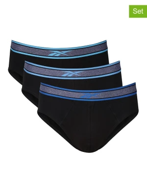 Reebok Slipy (3 pary) "Kyal" w kolorze czarnym rozmiar: M