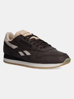 Reebok sneakersy nubukowe Classic Leather Premium kolor brązowy 100201163