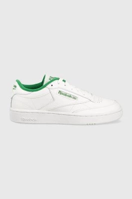 Reebok sneakersy skórzane Club C 85 kolor biały IE9387
