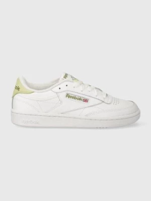 Reebok sneakersy skórzane Club C 85 kolor biały