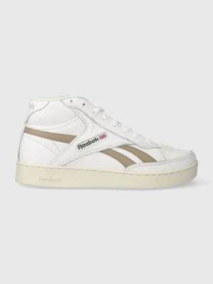 Reebok sneakersy skórzane Club C Form Hi kolor biały