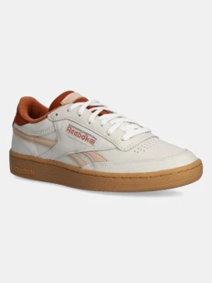 Reebok sneakersy skórzane Club C Revenge Vintage kolor beżowy 100201194