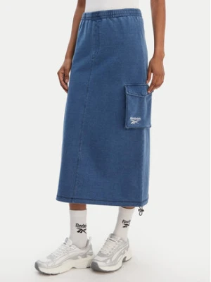 Reebok Spódnica midi Naida RK25487CCW Niebieski Regular Fit