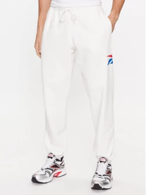 Reebok Spodnie dresowe Classics Brand Proud HY7158 Biały Regular Fit