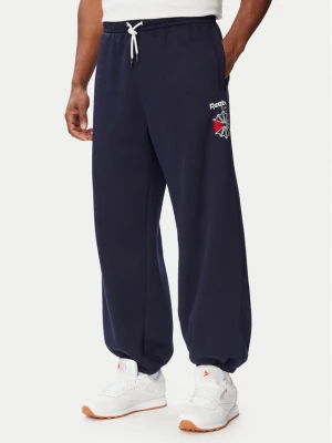 Reebok Spodnie dresowe Eryk RK25733CCM Granatowy Regular Fit