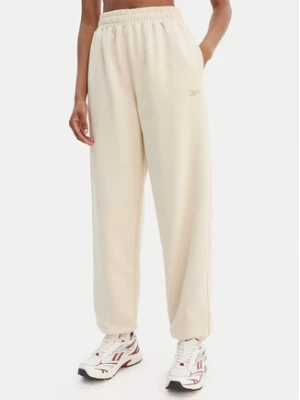Reebok Spodnie dresowe Reebok x Ewa Chodakowska RK25621CCW Beżowy Relaxed Fit