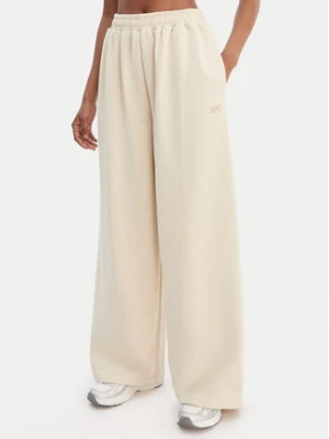 Reebok Spodnie dresowe Reebok x Ewa Chodakowska RK25624CCW Beżowy Wide Leg