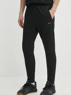 Reebok spodnie treningowe Strength kolor czarny gładkie 100075596