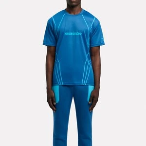 Reebok - Sport Street Piping Printed T-Shirt, male, Twilight Blue, Size: