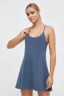 Reebok sukienka sportowa Lux Collection kolor niebieski mini rozkloszowana