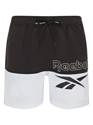 Reebok Szorty kąpielowe "Rory" w kolorze czarno-białym rozmiar: L