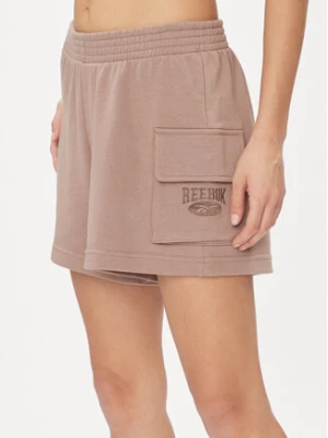 Reebok Szorty sportowe Archive Essentials IL6288 Beżowy Regular Fit