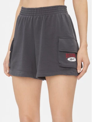 Reebok Szorty sportowe Archive Essentials IL6289 Szary Regular Fit
