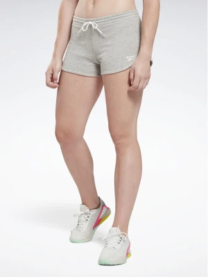 Reebok Szorty sportowe Identity French Terry Shorts H54766 Szary Slim Fit