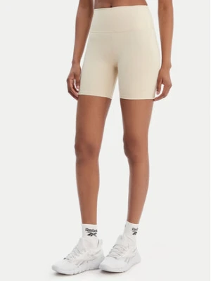 Reebok Szorty sportowe Reebok x Ewa Chodakowska Basia RK25618CCW Beżowy Slim Fit