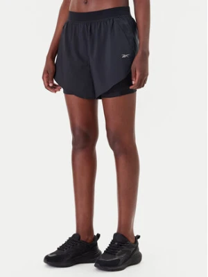 Reebok Szorty sportowe Running 100075412 Czarny Regular Fit