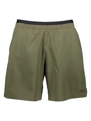 Reebok Szorty sportowe "Strength +" w kolorze khaki rozmiar: L