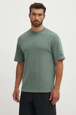 Reebok t-shirt Active Collective męski kolor zielony gładki 100075747