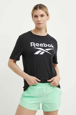 Reebok t-shirt bawełniany Identity damski kolor czarny 100034774