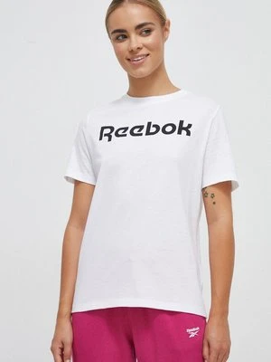 Reebok t-shirt bawełniany kolor biały 100073077