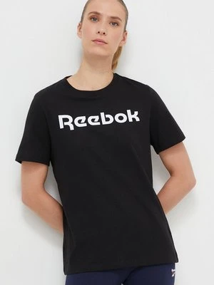 Reebok t-shirt bawełniany kolor czarny 100073083