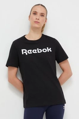 Reebok t-shirt bawełniany kolor czarny 100073083
