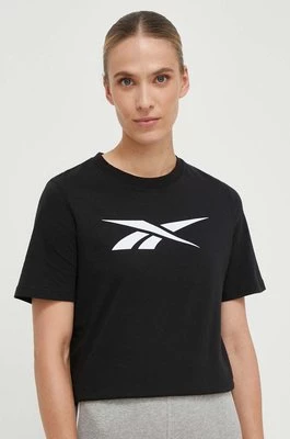 Reebok t-shirt bawełniany kolor czarny 100073066