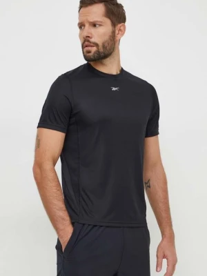 Reebok t-shirt do biegania kolor czarny wzorzysty 100070571