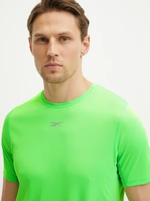 Reebok t-shirt do biegania kolor zielony gładki 100222456