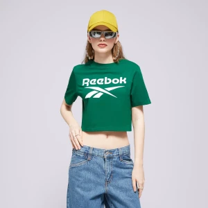 Reebok T-Shirt Reebok Identity Big Logo Crop Tee zielony