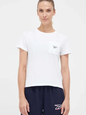Reebok t-shirt Reebok Identity damski kolor biały