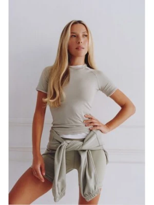 Reebok T-Shirt Reebok x Ewa Chodakowska Nela RK25613CCW Beżowy Slim Fit