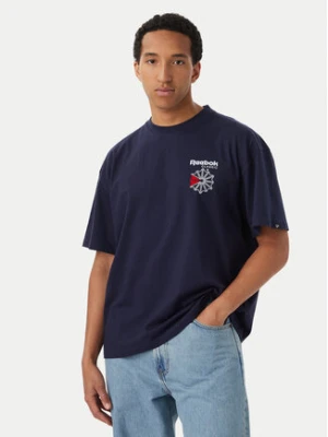 Reebok T-Shirt RK25735CCM Granatowy Regular Fit