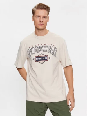 Reebok T-Shirt Sporting Goods IM1507 Beżowy Regular Fit