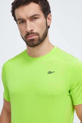 Reebok t-shirt treningowy Activchill kolor zielony gładki