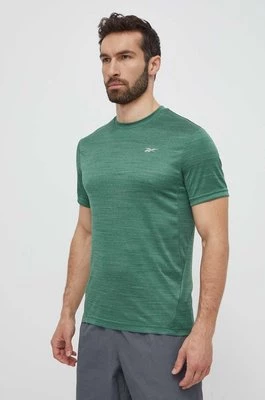 Reebok t-shirt treningowy Athlete kolor zielony gładki 100075604