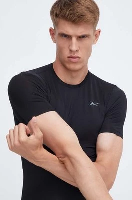 Reebok t-shirt treningowy Compression kolor czarny gładki