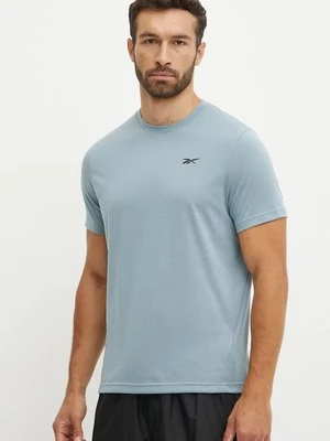 Reebok t-shirt treningowy Endure Athlete 2.0 kolor niebieski gładki 100205343