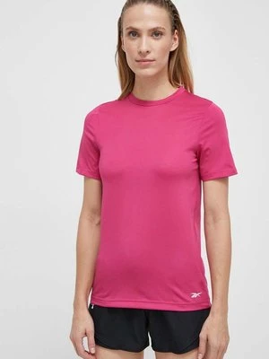 Reebok t-shirt treningowy Workout Ready kolor różowy