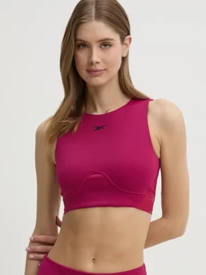 Reebok top treningowy LUX Collection kolor różowy 100214319