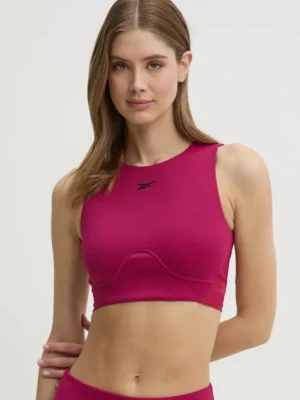 Reebok top treningowy LUX Collection kolor różowy 100214319