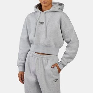Reebok - Wardrobe Essentials Cropped Hoodieunisex, Silver Marl, Size: