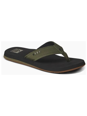 Reef Japonki "The Layback" w kolorze oliwkowo-czarnym rozmiar: 45
