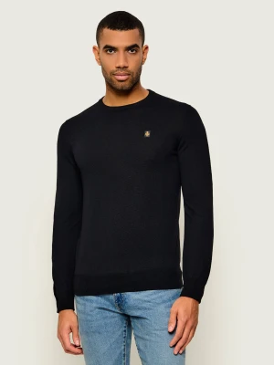RefrigiWear Wełniany sweter Bennet | Regular Fit czarny