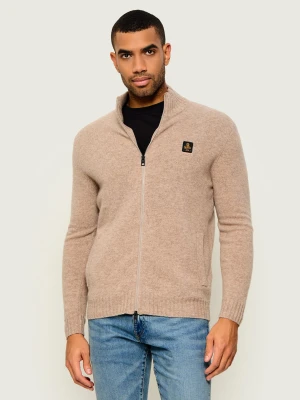 RefrigiWear Wełniany sweter Spencer | Regular Fit beżowy