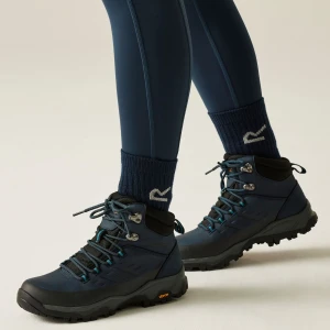 Regatta   Buty damskie trekkingowe wysokie z membraną Blake Vibram Niebieski, Rozmiar: