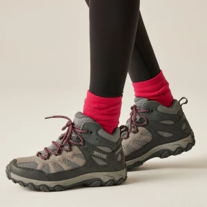 Regatta   Buty damskie trekkingowe wysokie z membraną Edgepoint IV Szary, Rozmiar: