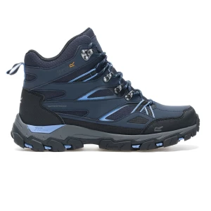Regatta Buty damskie trekkingowe wysokie z membraną Holcombe III Niebieski