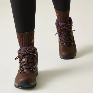 Regatta   Buty damskie trekkingowe z membraną Bainsford Brązowy, Rozmiar: